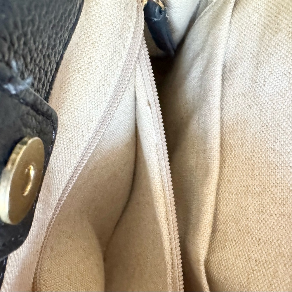 Mark & Graham Essential Leather Tote Navy Monogram MEZ - Picture 12 of 12